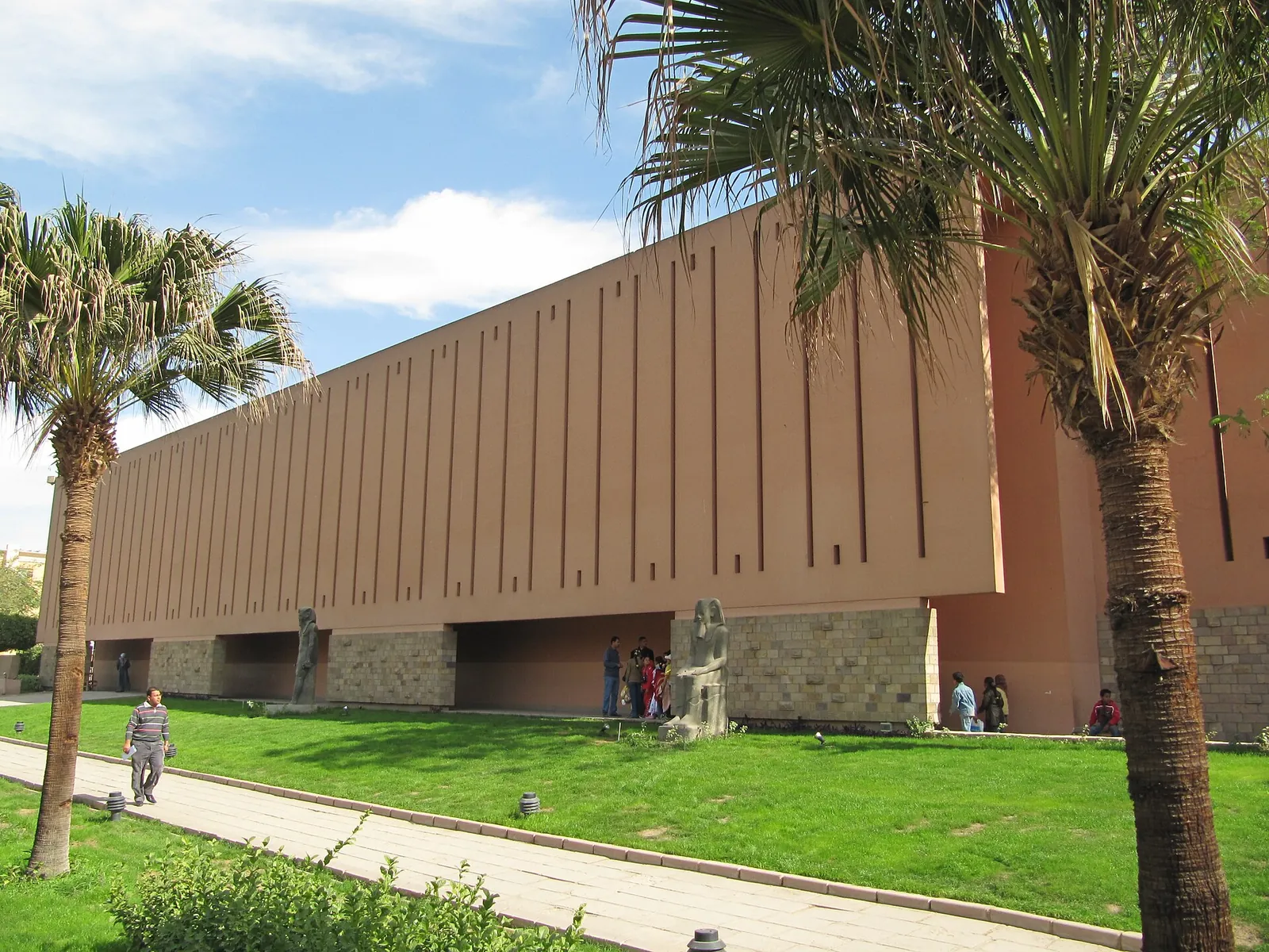 Statue displays inside Luxor Museum