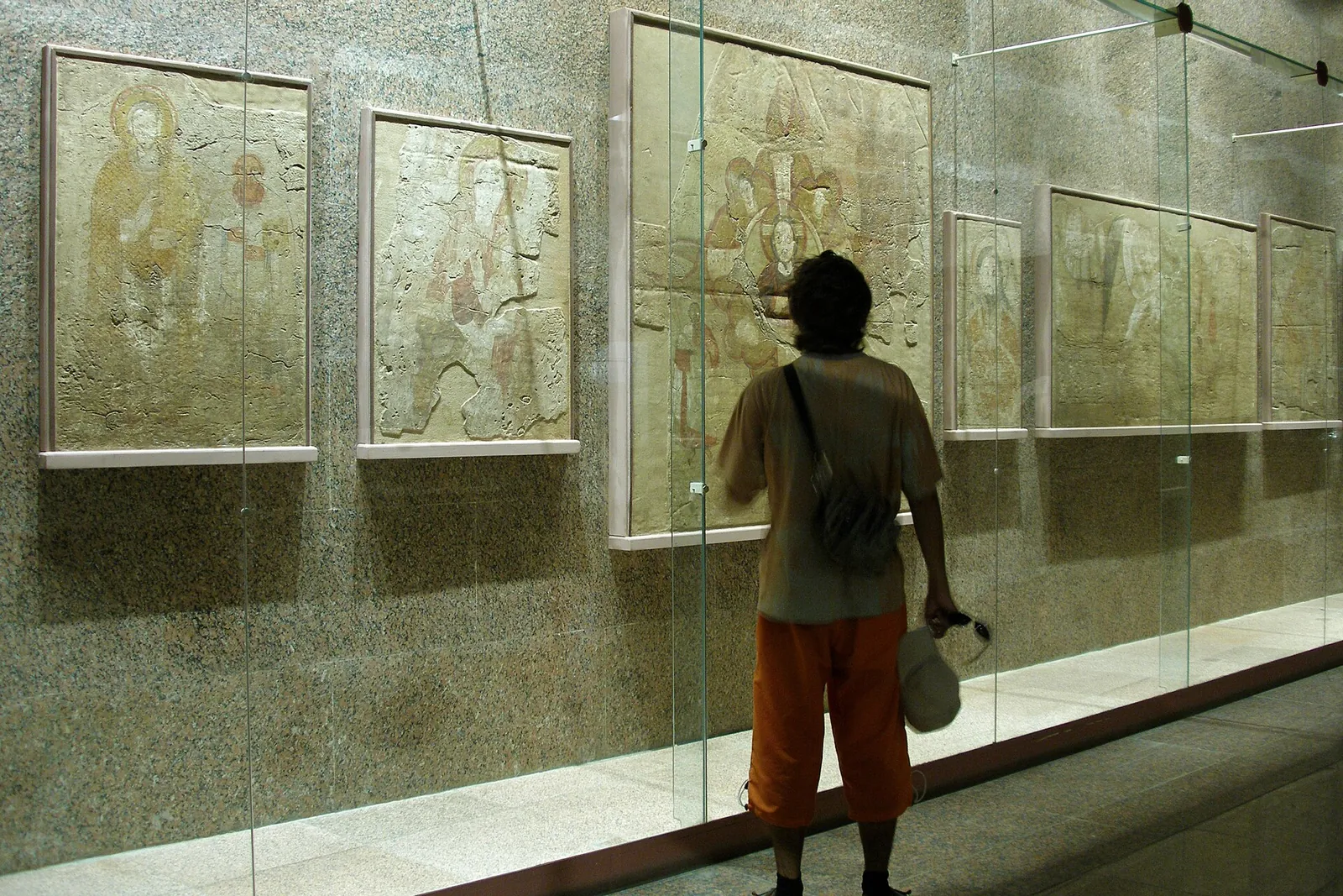 A Byzantine-period fresco displayed in the Nubian Museum