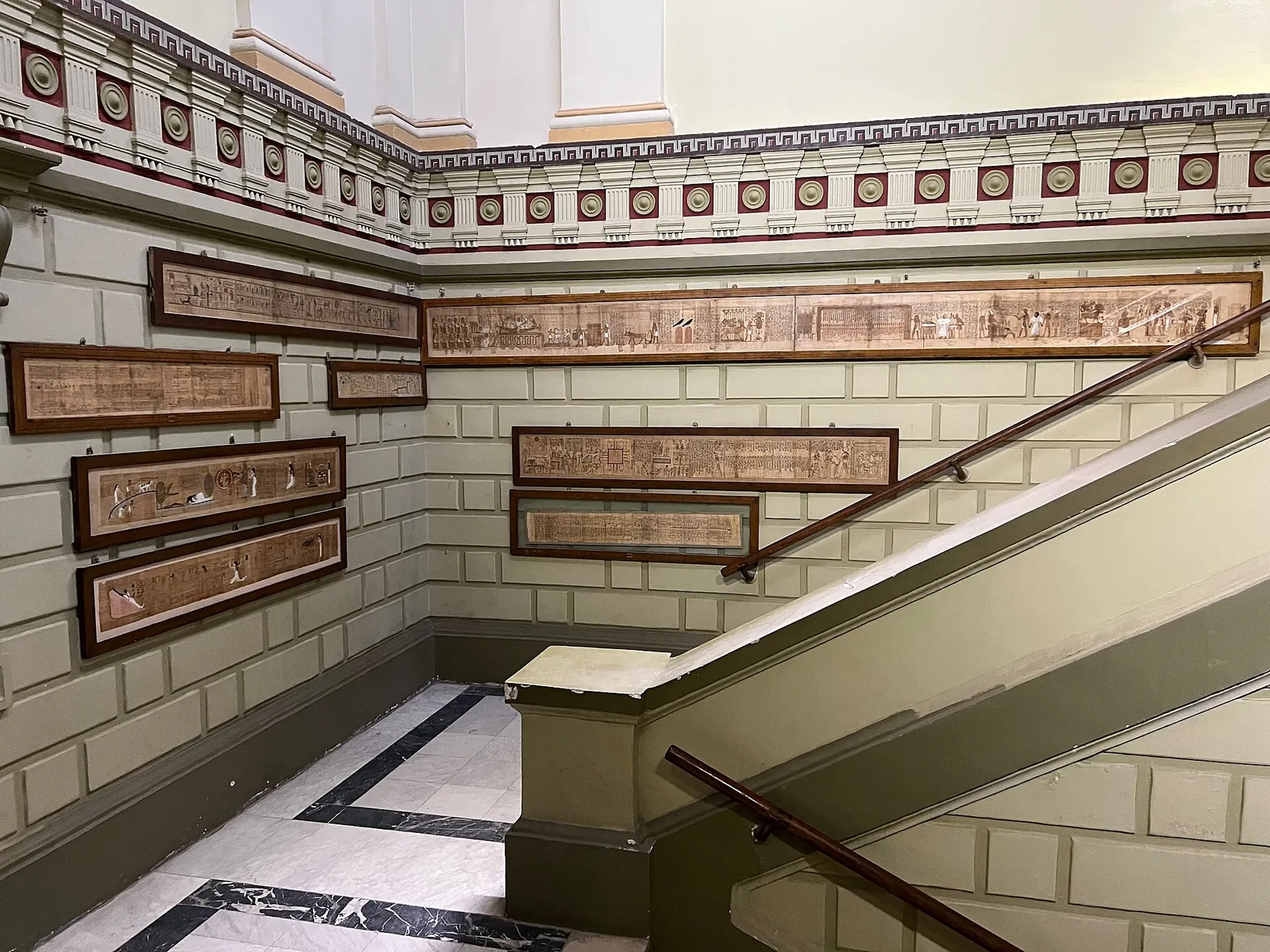 Gallery inside the Egyptian Museum in Cairo